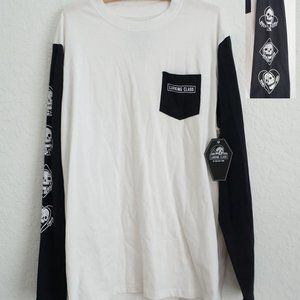 Lurking Class Long Sleeve Mens Tee Black White XL